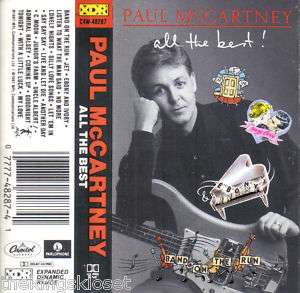 Paul McCartney Wings All The Best Cassette 1987 VARIANT  