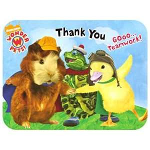 Wonder Pets Thank You Notes   8 pack