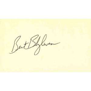  Bert Blyleven Autographed 3x5 Card
