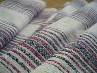 Antique Hand Woven Homespun Cotton Fabric Roll 3.2m/3.5 Yards  