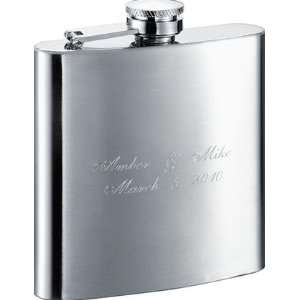  The Debonaire Classic Stainless Steel 6oz Hip Flask 
