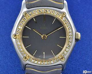 Ladies Classic Sport Wave Ebel Diamond Watch Circa 1990s  