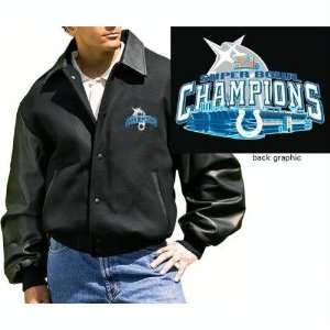 Indianapolis Colts XLI Super Bowl Jacket MENS Leather/Wool XXL G III 