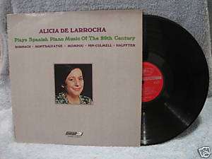 ALICIA DE LARROCHA Plays Spanish Piano Music LP NM  