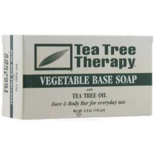  TEA TREE THERAPY Tea Tree Vegetable Soap, 3.9 oz ( Eight Pack) Beauty