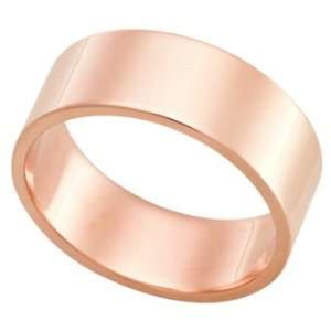   14Kt Rose Gold Wedding Band Ring on Sale FSTF08MWR, Finger Size 11.75