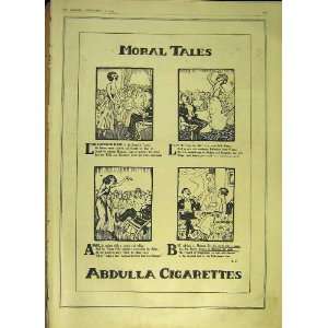  Morl Tales Abdulla Cigarettes Advert Print 1918