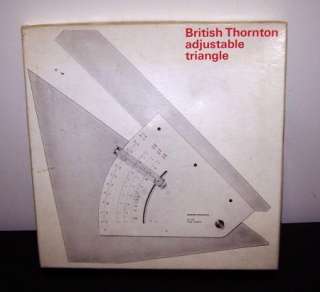 VINTAGE BRITISH THORNTON ADJUSTABLE TRIANGLE QA 21B  