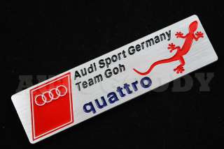 AUDI Sport Emblem Badge Aluminum Alloy A4 S4 S5 TT RS4  