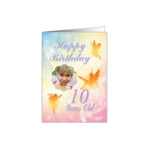  A beautiful Fairy 10th birthday photo card Card Toys 