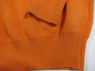 NEW $175 Gionfriddo Orange Cotton Sweater Made Italy M  