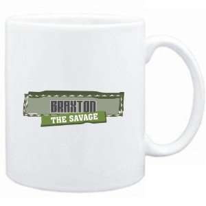  Mug White  Braxton The Savage  Male Names Sports 