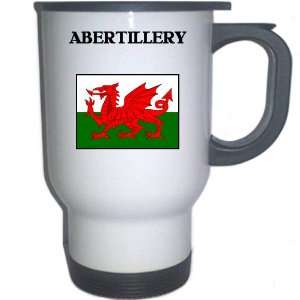  Wales   ABERTILLERY White Stainless Steel Mug 