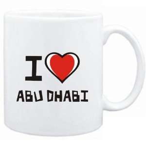  Mug White I love Abu Dhabi  Cities