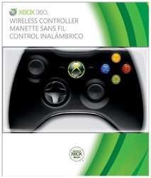 Microsoft Xbox 360 Black Wireless Game Controller (P/N NSF 00001)