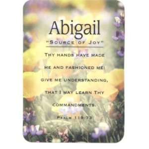  Abigail   Meaning of Abigail   Name Cards with Scripture 