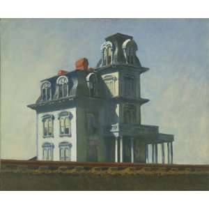   oil paintings   Edward Hopper   24 x 20 inches   House by the Railroad