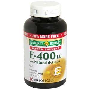  Natures Bounty Vitamin E with Natural D Alpha, 400IU USP 