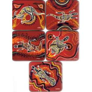 Australian Aboriginal Art   Six Coasters