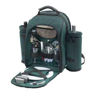  Picnic Gift 1030 Green Alpine Two Person Picnic Pack with 