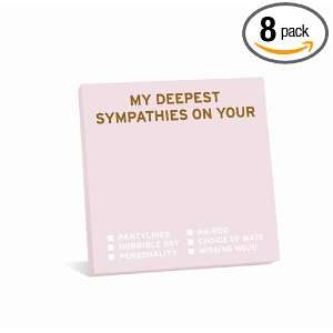   Knock Say It With A Sticky My Deepest Sympathies On Your? (Pack of 8