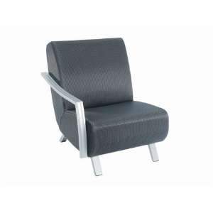   Airo2 Aluminum Cushion Right Arm Patio Dining Chair Flagstone Finish