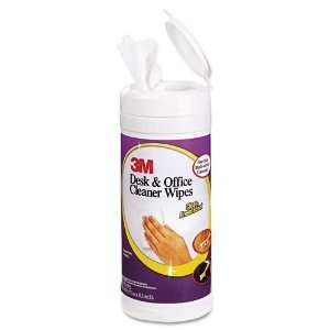  3M Products   3M   Desk & Office Cleaner Wipes, Cloth, 7 x 