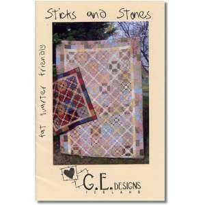   Sticks and Stones Table Quilt and Twin Quilt Pattern