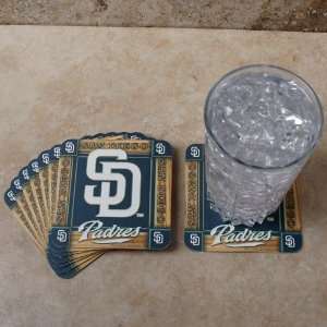  Diego Padres 8 Pack Absorbent PaperKraft Coasters