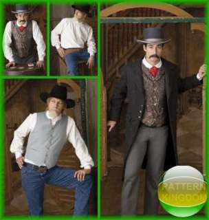 Wyatt Earp/Doc Holliday Old West Costume Patterns 46 52  