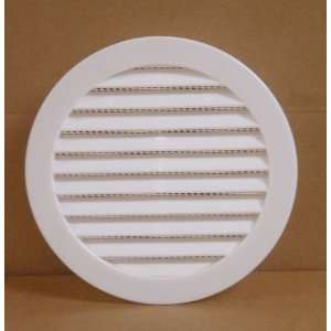  Shed Vent 6 Round, Playhouse Vent, White Vinyl Vent