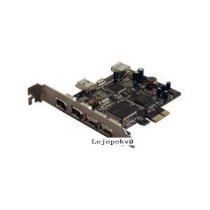  PCI Express USB2.0 + 1394a FireWire Combo Card 8x ports 