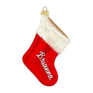  Personalized Red Stocking Ornament