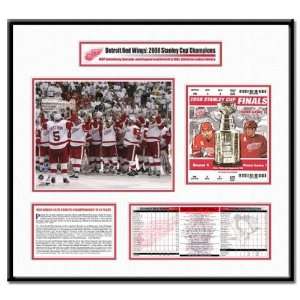   Ticket FrameNicklas Lidstrom with Stanley Cup   Detroit Red Wings