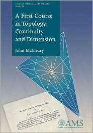 First Course in Topology, (0821838849), John McCleary, Textbooks 