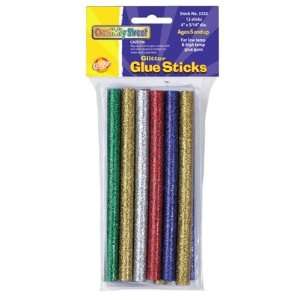  Glitter Glue Sticks for Hot Glue Gun   Pack of 12 Sticks 