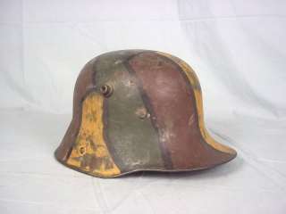 WW1 German M1916 Helmet with Camoflauge Pattern  