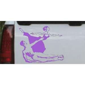 Couple Ballerinas Dancing Silhouettes Car Window Wall Laptop Decal 