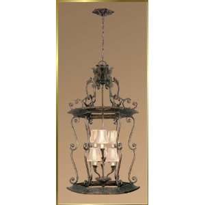 Neoclassical Chandelier, JB 7117, 6 lights, French Bronze, 26 wide X 