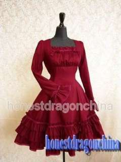Gothic Lolita Dress Cosplay costume Red Custom Made RL1  