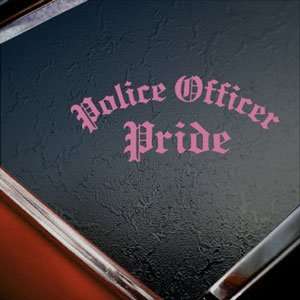  Police Officer Pride Pink Decal Car Truck Window Pink 