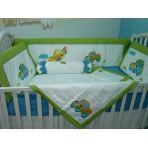  Cars & Plane  Crib Bedding Sets Baby