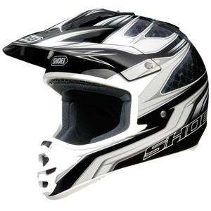  Shoei V MT Status Helmet   Small/Black w/White Automotive