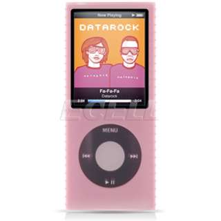 PACK PINK SILICONE CASE FOR IPOD NANO 4TH GEN 4G  