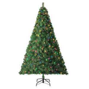 Trim a Home 6.5ft Van Buren Pine Christmas Tree with 500 Multi color 