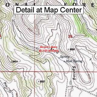  USGS Topographic Quadrangle Map   Acord Lakes, Utah 