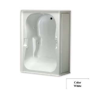 Laurel Mountain Whirlpools White Acrylic Skirted Jetted Whirlpool Tub 