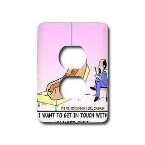   Dog At Therapist Inner Chili   Light Switch Covers   2 plug outlet