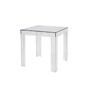   Modern Furniture  Parq Clear Acrylic Modern End Table