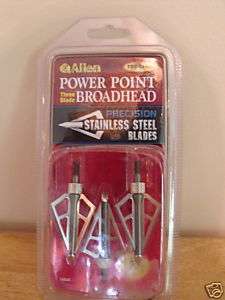 Allen Power Point 3 blade Broadheads 100 Grain  
